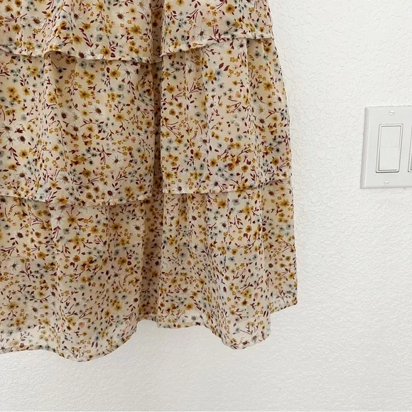 🆕 Off Shoulder Floral Dress - Picture 3 of 4